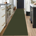 Runner Rug 3x18 ft Washable Hallway Runner - Non Slip Dark Green
