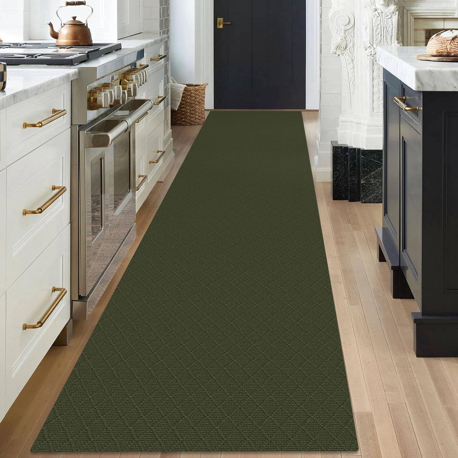 KOZYFLY Runner Rug 3x18 Ft Washable Non Slip for Hallways