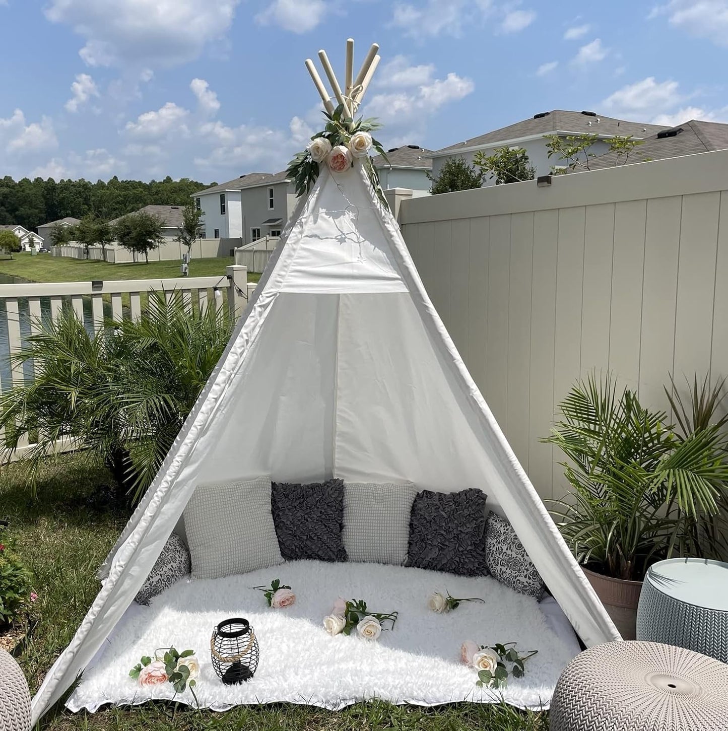 Spacious Teepee Tent for All Ages! Indoor & Outdoor Fun
