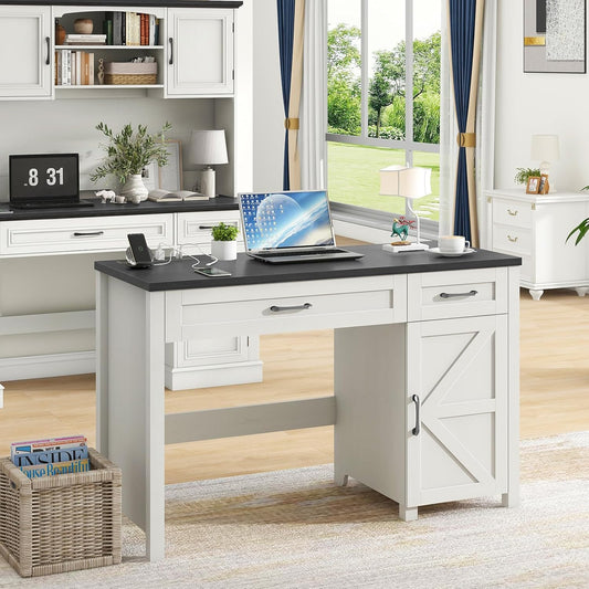 Farmhouse 47 Executive Desk - Organized Workstation!