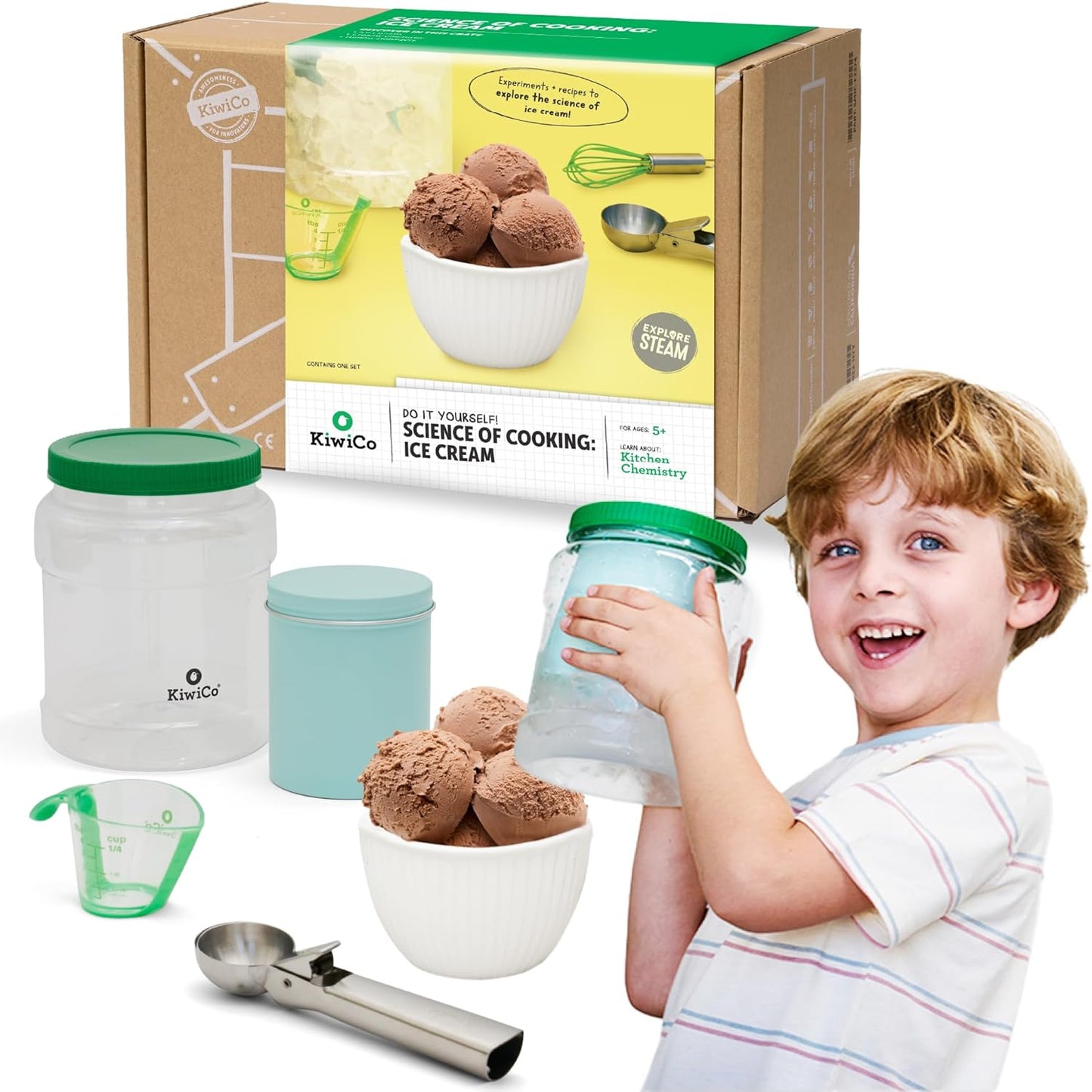 Science of Cooking Ice Cream Kit for Kids by KiwiCo - Fun Learning