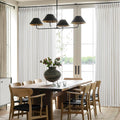 92 Inch Pleated Linen Curtains 2 Panels Set - Textured Light Filtering