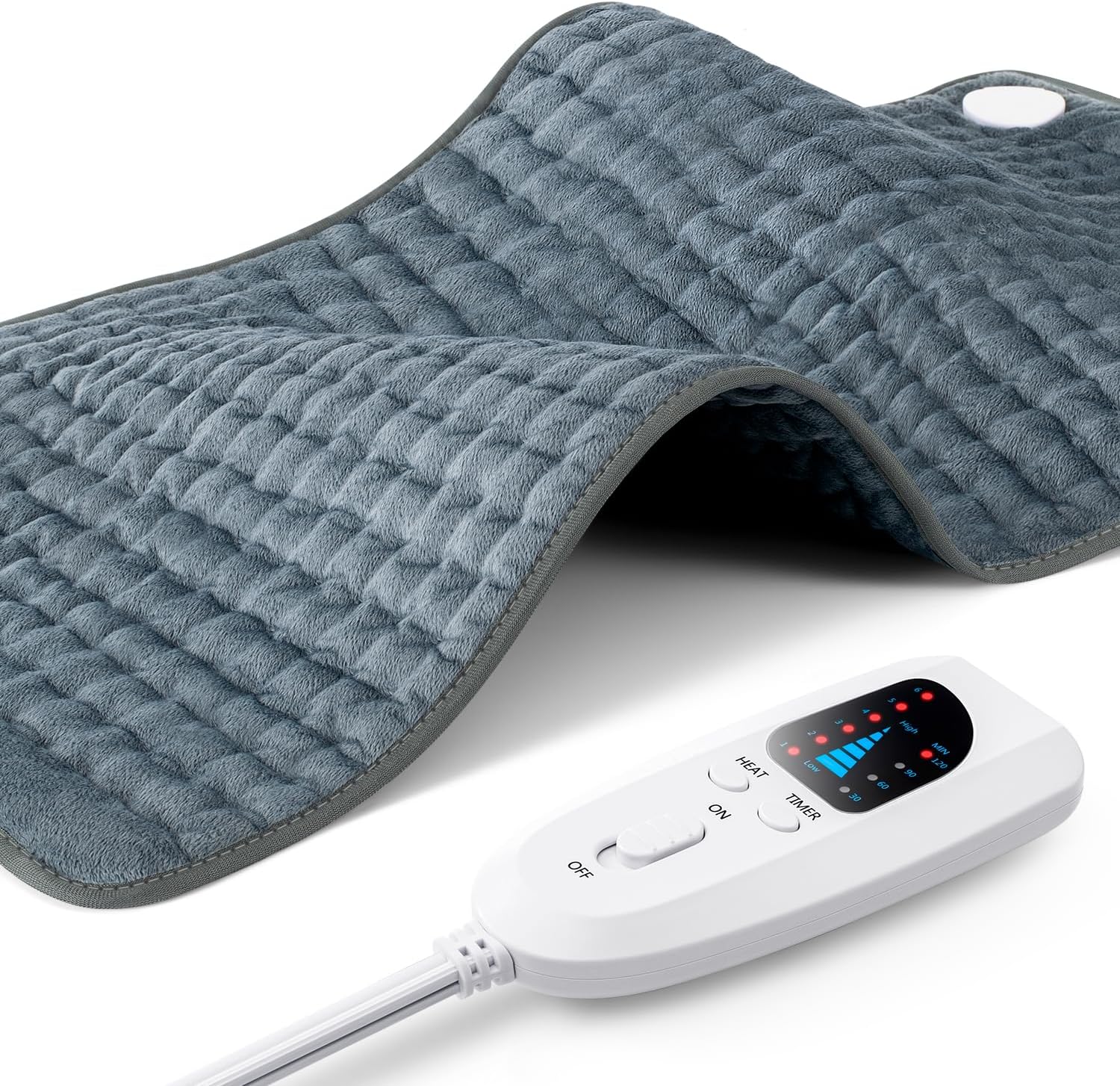 XXXL 17x33 Heating Pad for Back Pain Relief and Cramps