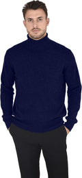 Men's Essential Knit Turtleneck Sweater 100% Merino Wool - Versatile