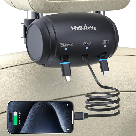 3-in-1 Fast Car Charger for Sharing Rides