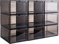 Attelite X-Large Clear Plastic Shoe Boxes - Stackable Organizer (9