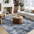 5x7 Area Rugs Machine Washable Low Pile Rug - Thin Non-Slip 5x7
