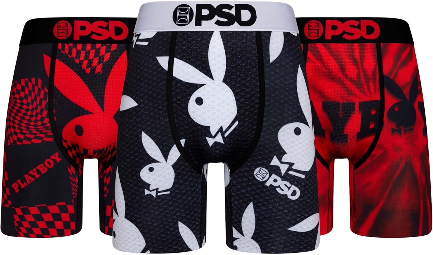 PSD Men's Playboy Boxer Briefs - Breathable Supportive Underwear