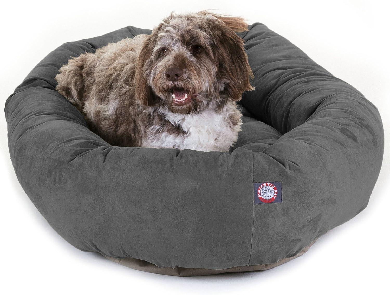 Majestic Pet 52 Inch Suede Calming Dog Bed for Ultimate Comfort