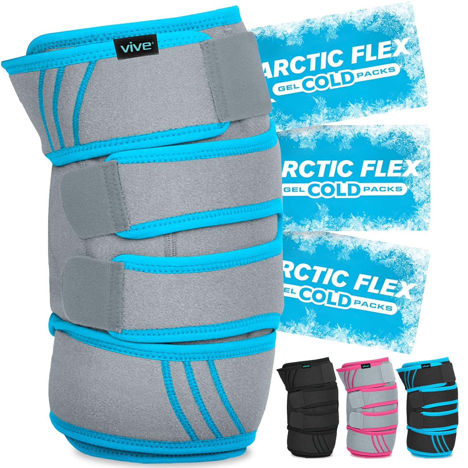 Vive Knee Ice Pack Wrap for Pain Relief and Recovery Support
