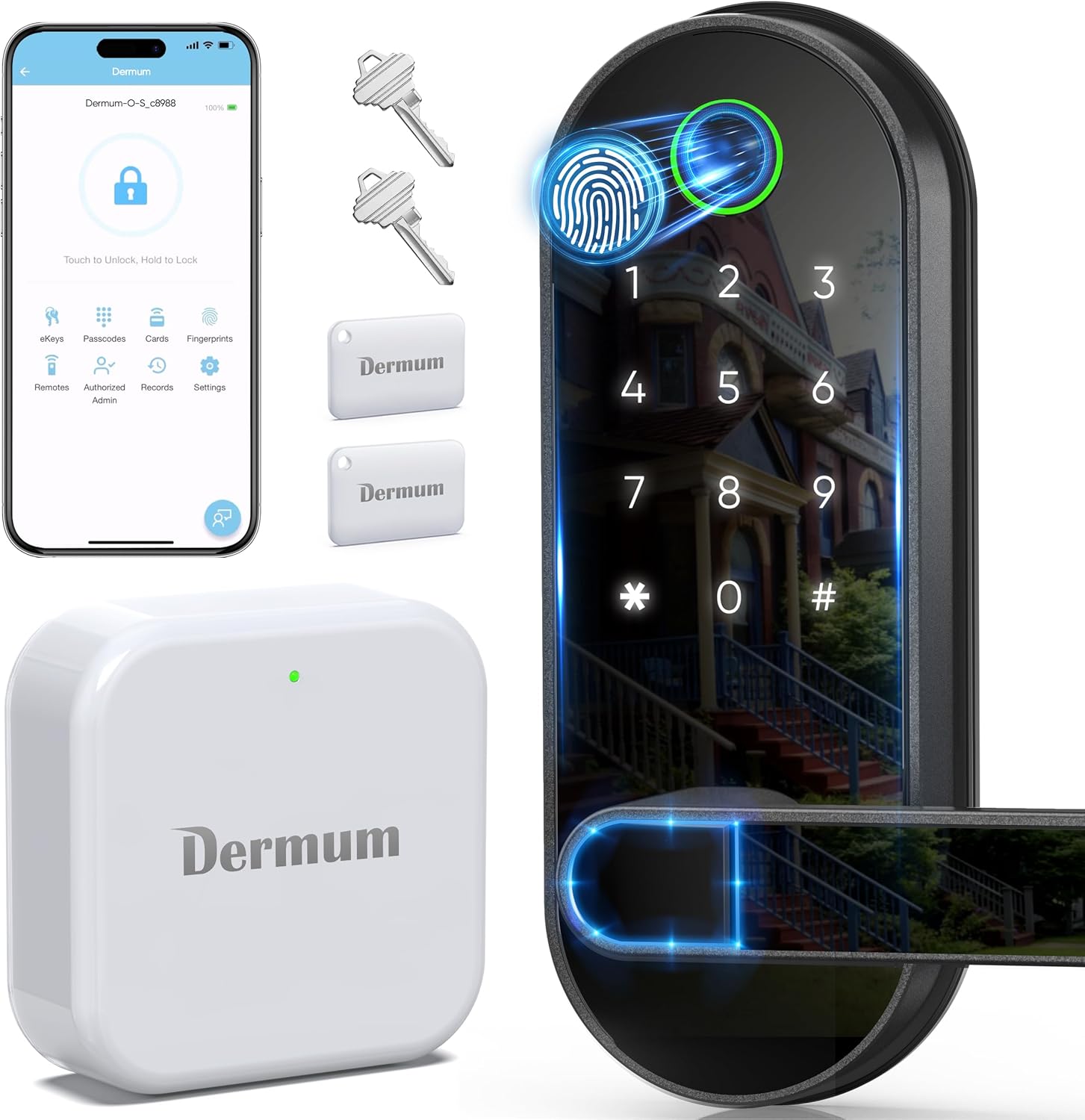 Keyless-Entry Fingerprint Digital Smart Lock for Home Security