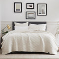 palassio Ivory 100% Cotton Quilt Queen Size Bedding Set - Lightweight