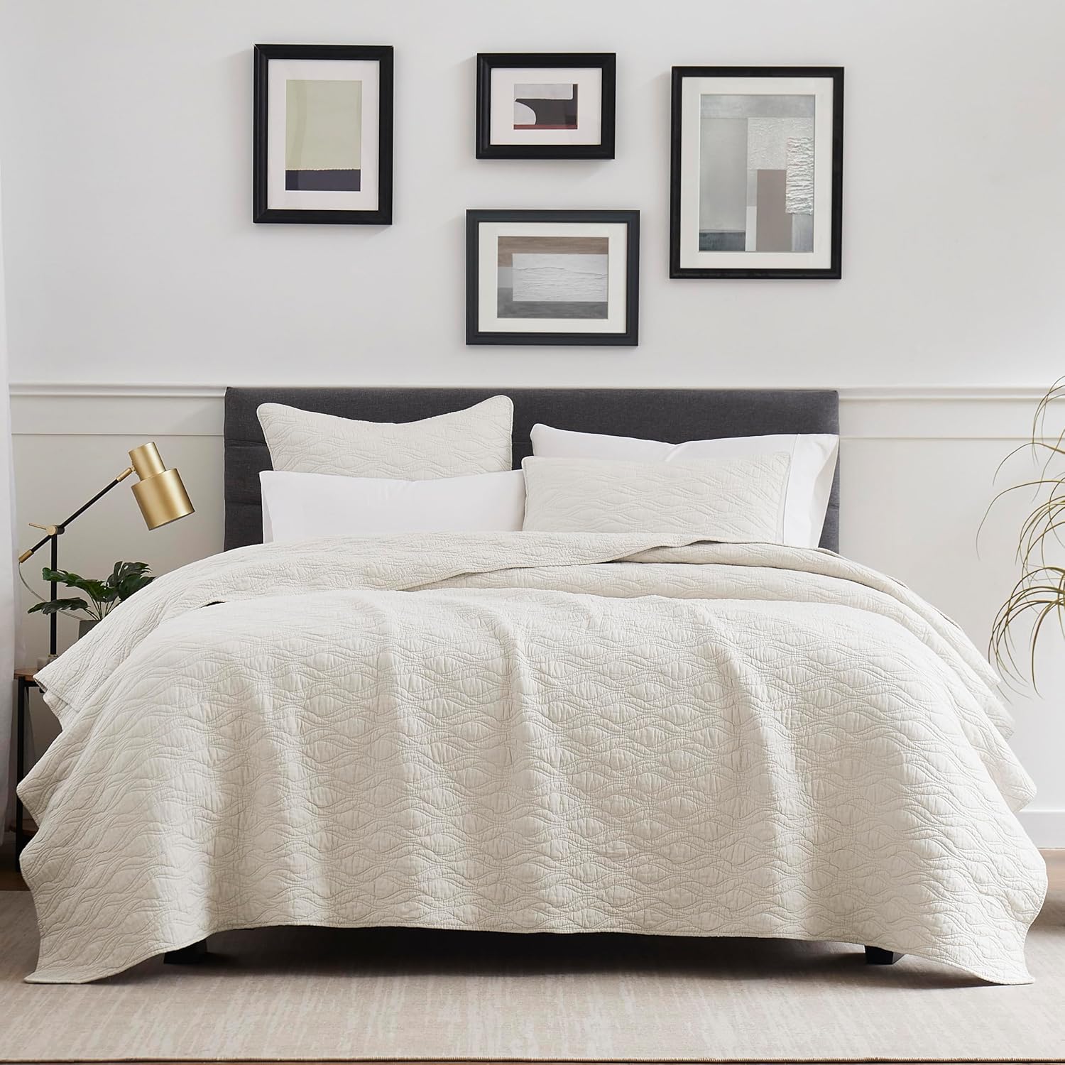 Palassio Ivory 100% Cotton Quilt Queen Size Bedding Set Review