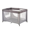 Portable Crib Playpen Grey - Compact Foldable Travel Pack'n'Play