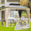 10ft x 12ft Clear Waterproof Tarp 14 mil PVC - Durable Transparent