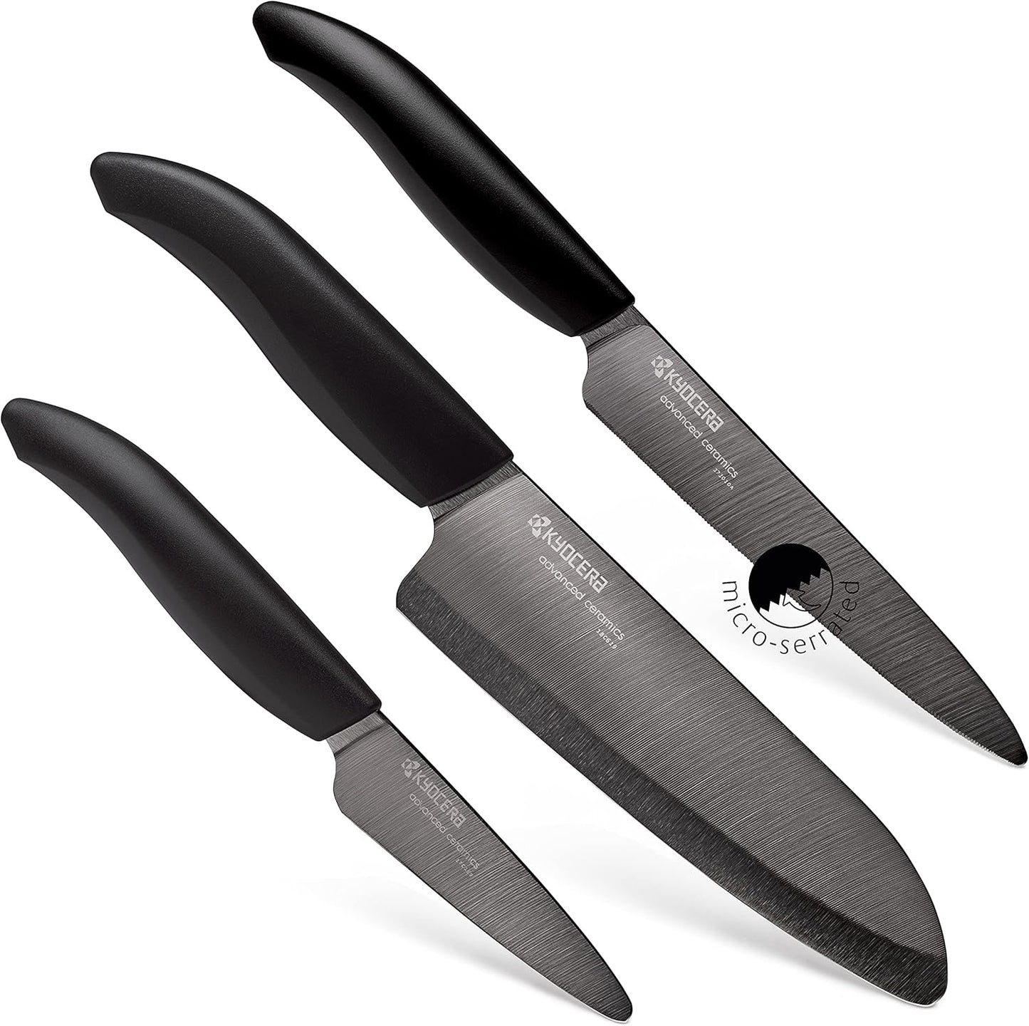 Kyocera Revolution 3pc Ceramic Knife Set for Every Kitchen