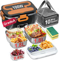 Electric Lunch Box for Adults - 2 Pack 1.8L Heated Lunch Box