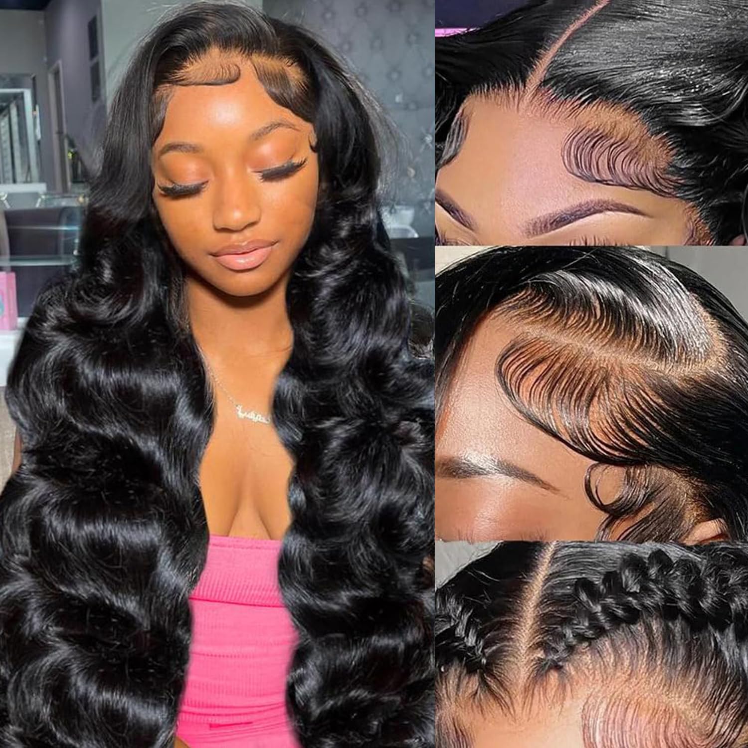13x6 Body Wave Lace Front Wigs for Black Women - 24 Inch