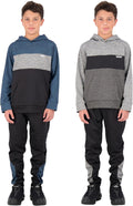 Hind Boys 4-Piece Hoodie and Sweatpant Set for Jogging and Track