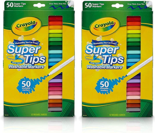 Crayola Super Tips Markers - 50 Count Washable Markers