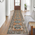 Boho Hallway Runner Rug 2x10 - Soft Washable Non Slip Vintage