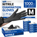 Black Nitrile Exam Gloves 1000Pc Pack - Latex-Free, Food Safe
