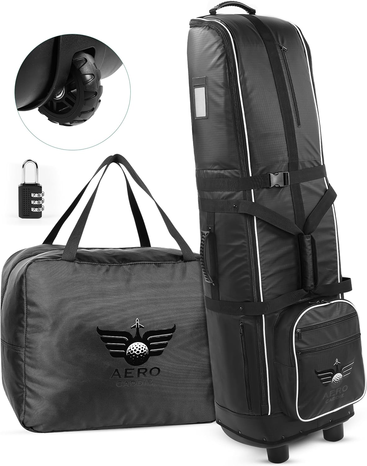 Aero Caddie: TSA Approved Heavy Duty Golf Travel Bag