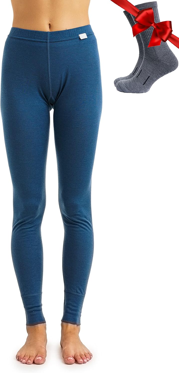 Merino Wool Base Layer Women Pants for Ultimate Comfort