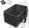 Zacro Bike Basket Rear: Durable Folding Metal Design