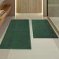 YIHOUSE Green Bathroom Rug Sets for Quick Dry and Non Slip Use