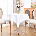 Stain-Resistant 36x36 White Tablecloth by eeivs