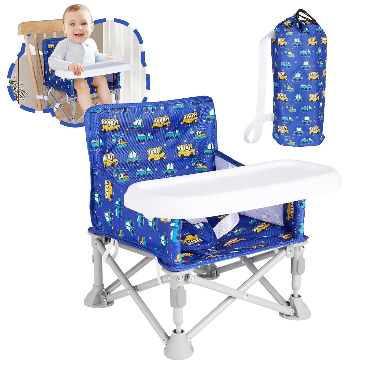 Portable Booster Seat for Dining Table and Travel Convenience