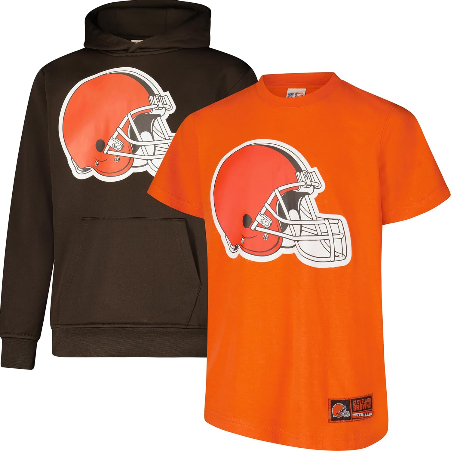 Ultra Game Youth NFL Super Soft T-Shirt & Hoodie Set for Fans