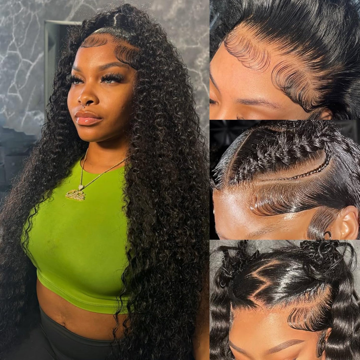 250 Density Deep Wave Human Hair Wig for Stunning Styles