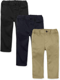 Toddler Stretch Skinny Chino Pants 3-Pack - Pull-On EZ Waist