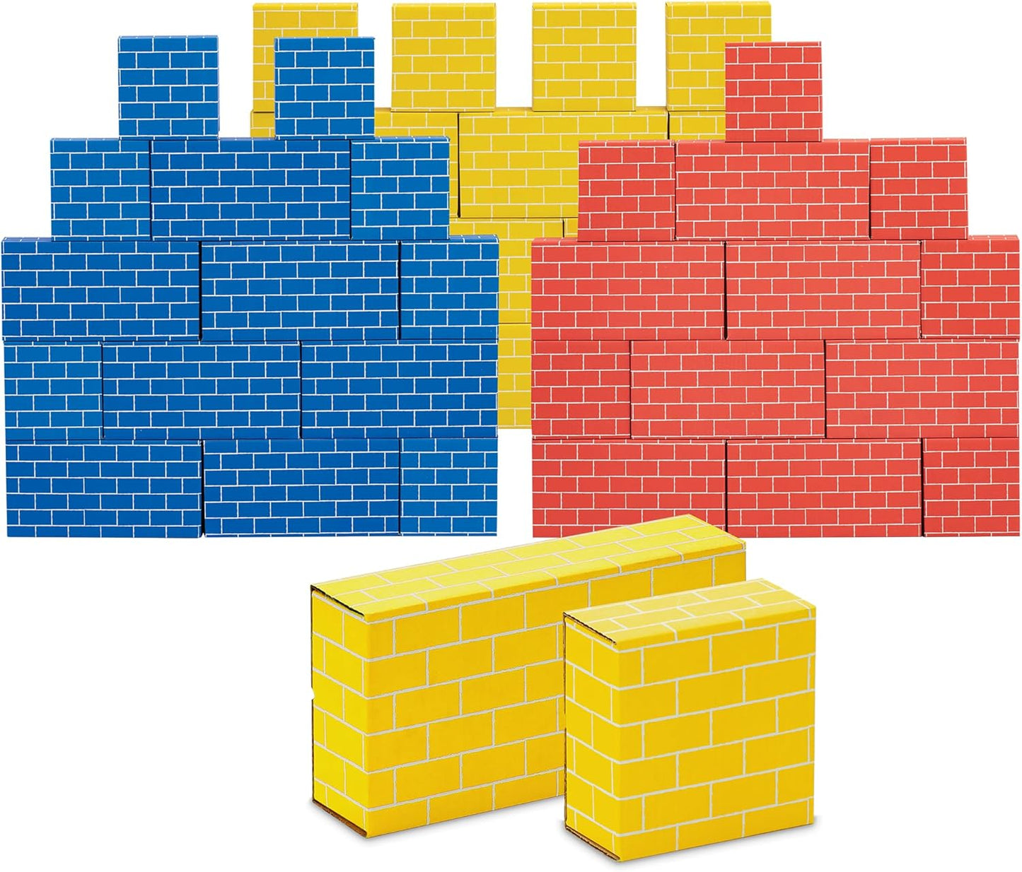 Heavy Duty Jumbo Cardboard Building Blocks for Kids Fun