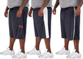 Big & Tall 3-Pack Dry Fit & Mesh Active Athletic Shorts - Roomy Fit