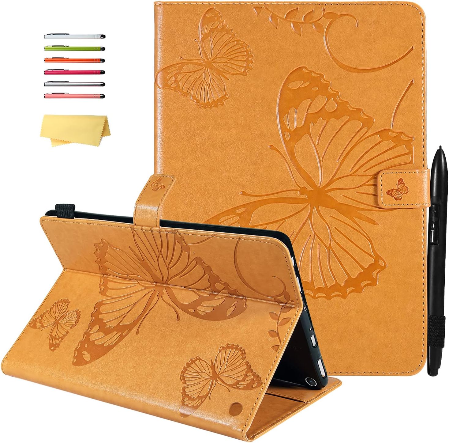 Kindle Fire HD 10/HD 10 Plus Case with Pencil Holder and Pockets