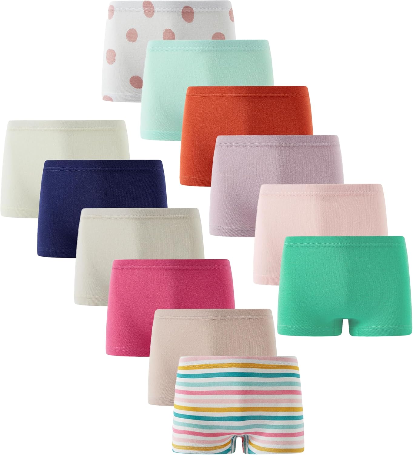 Sladatona Soft Girls Boyshort Panties Cotton Briefs for Kids