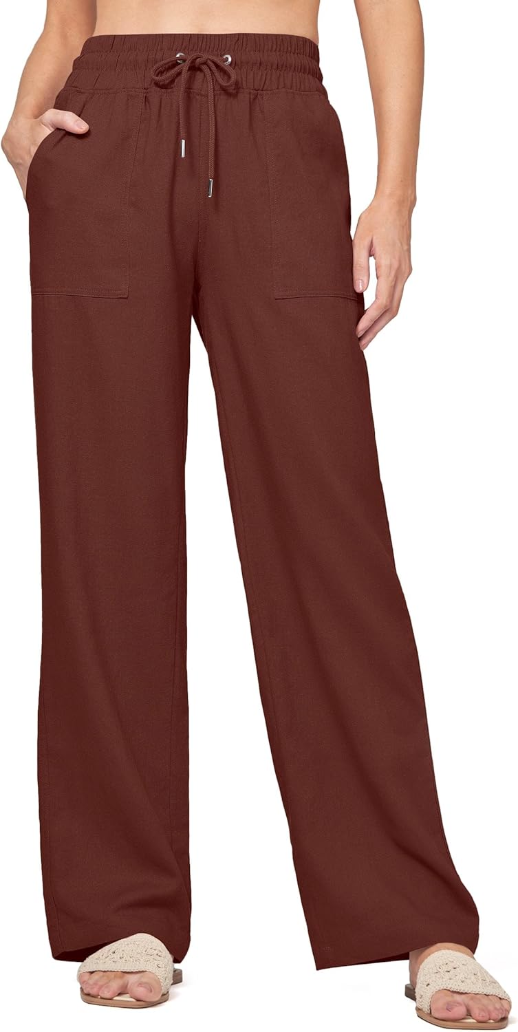 Willit Women Linen Pants Wide Leg Casual Palazzo Pants Review