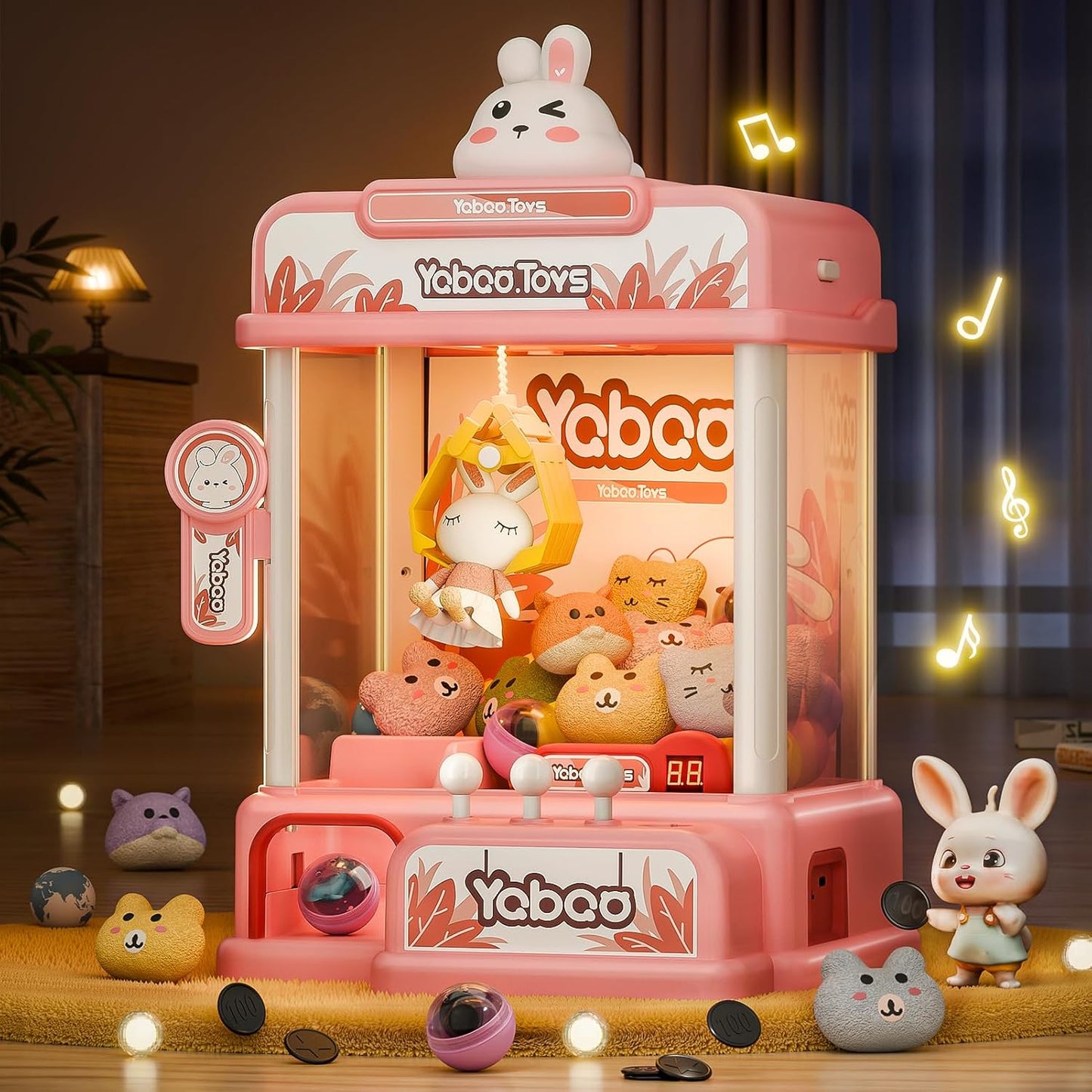 Large Claw Machine for Kids with Sound & Light - 54 PCS Fun