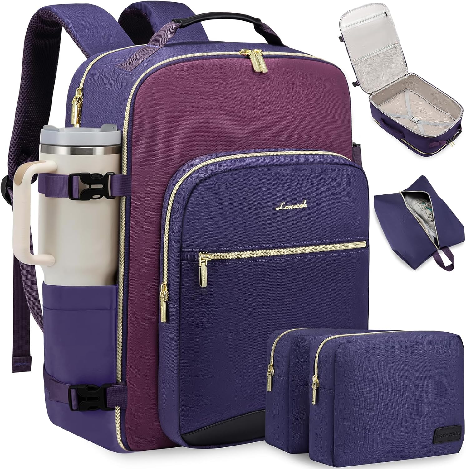 LOVEVOOK 50L Large Travel Backpack for Women - Perfect for Travel