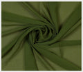 MDS Pack of 15 Yard Chiffon Fabric Bolt - Olive Green for Dresses