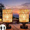 Cordless Rechargeable Outdoor Table Lamps - Stepless Dimmable Set of 2