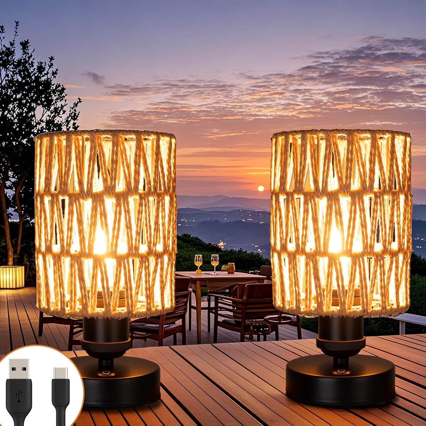 Cordless Rechargeable Outdoor Table Lamps for Any Space