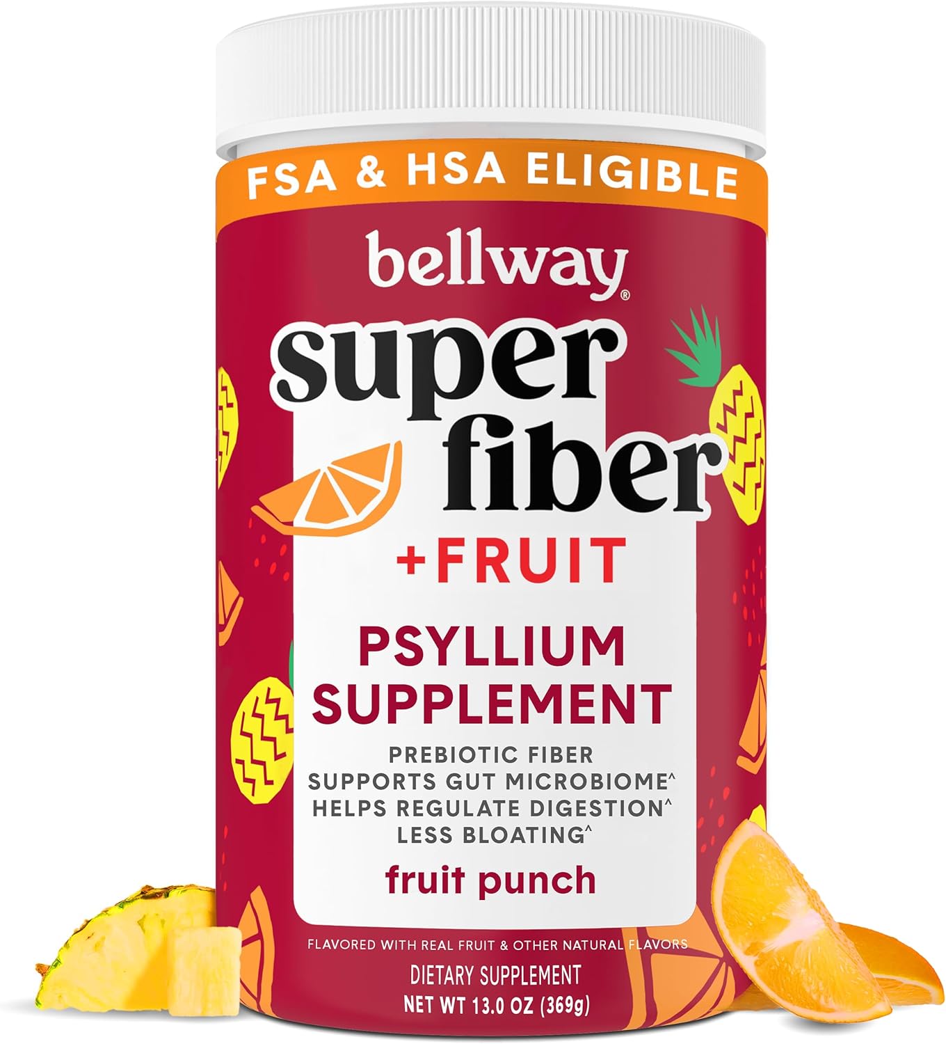 Bellway Super Fiber Powder for Digestive Health and Regularity