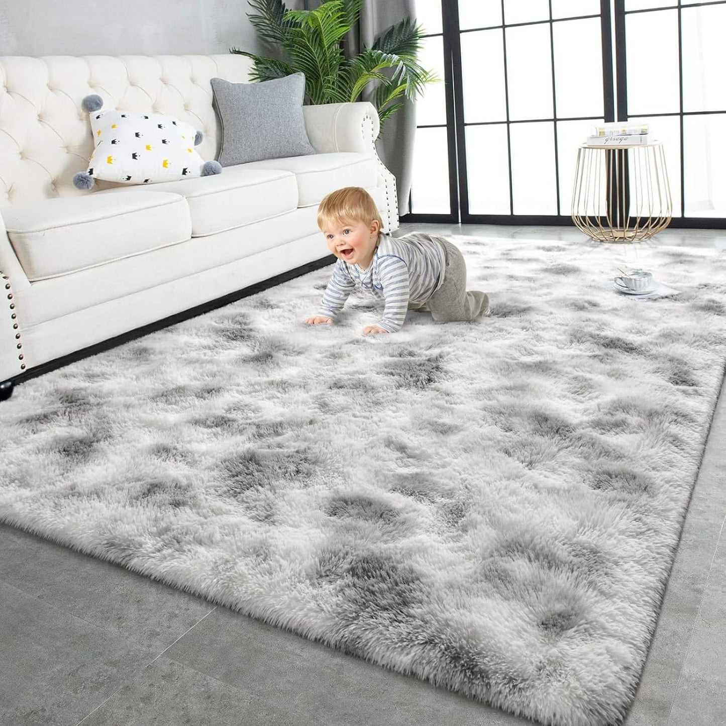 Super Soft Shaggy Rugs for Living Room and Bedroom Decor