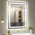 28x36 LED Mirror for Bathroom - Dimmable Dual Front and Back Lighting