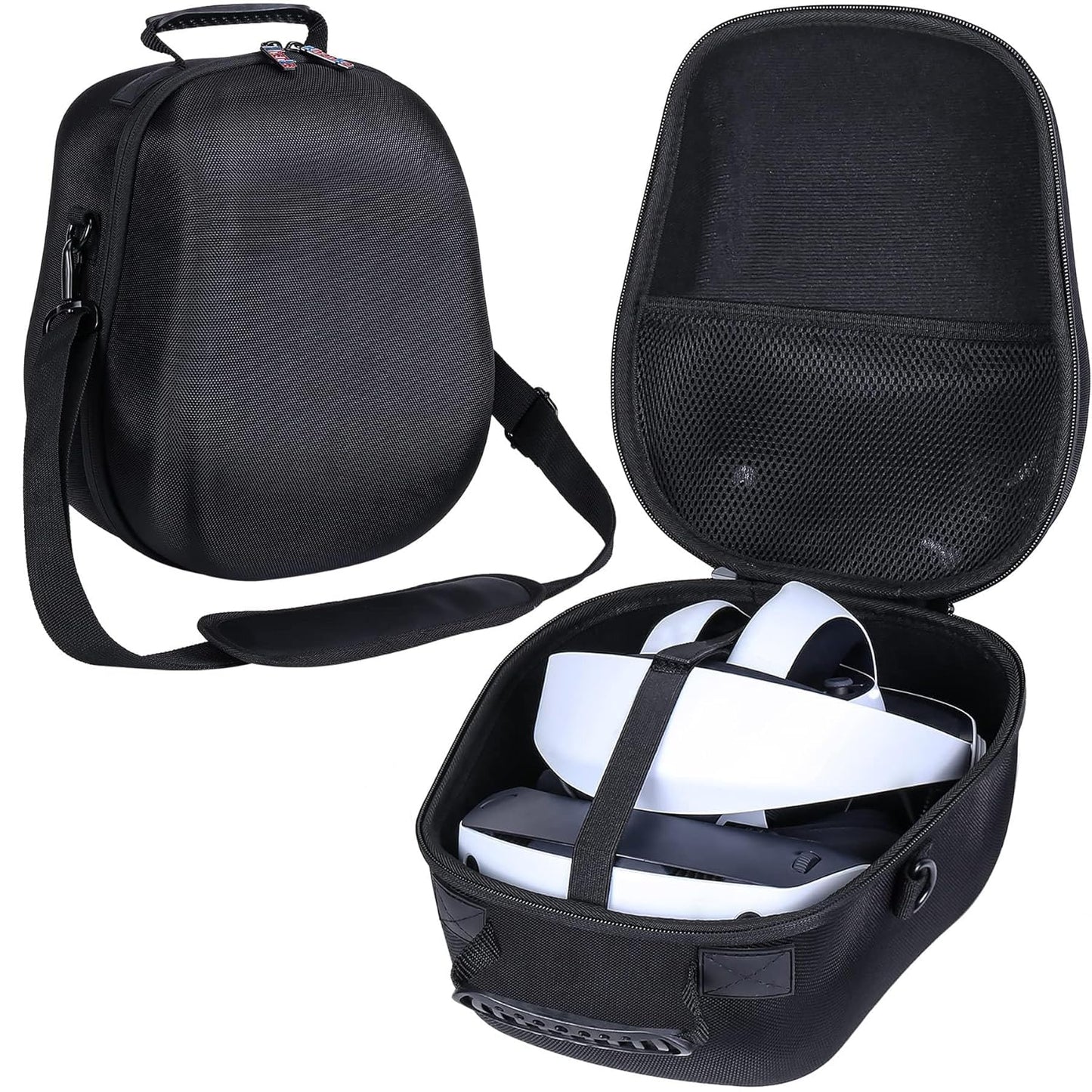 Khanka Hard Travel Case for Sony PlayStation VR 2 - Black