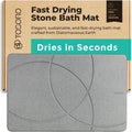 Stone Bath Mat 23.5 x 15 Graphite - Quick Drying Diatomaceous Mat
